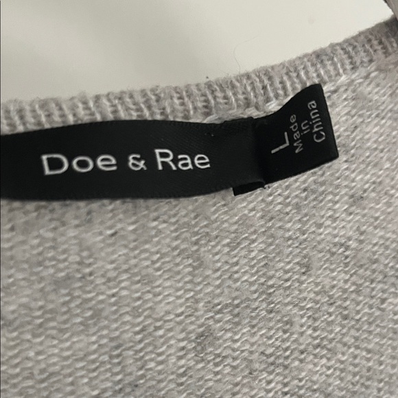 Doe & Rae Light Gray Open Cardigan - Picture 2 of 6